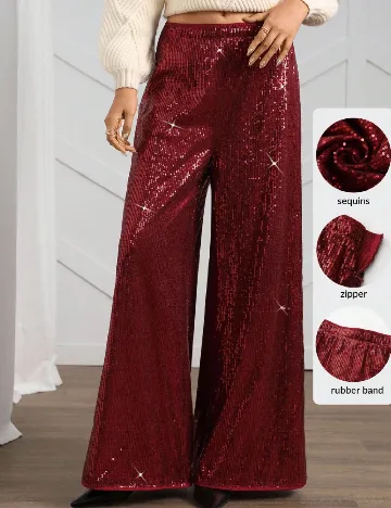 Pantaloni SHEIN, rosu