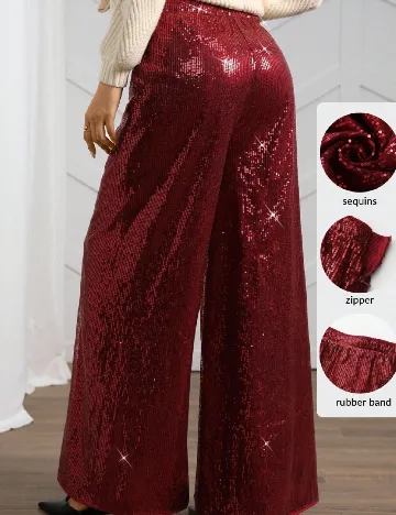 Pantaloni SHEIN, rosu