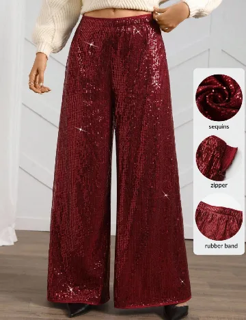 Pantaloni SHEIN, rosu