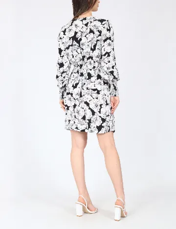 Rochie scurta River Island, alb/negru