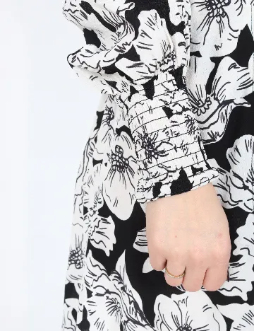 Rochie scurta River Island, alb/negru