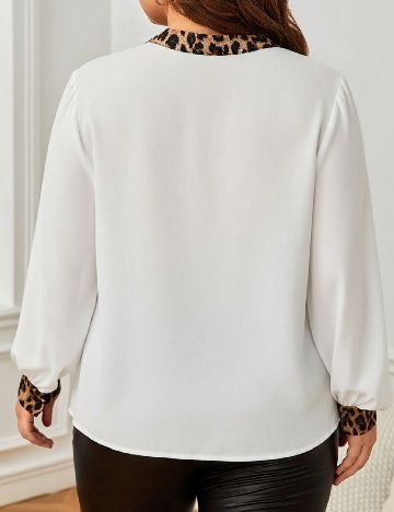 Bluza SHEIN CURVE, alb