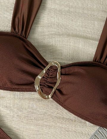 Costum de baie SHEIN, maro