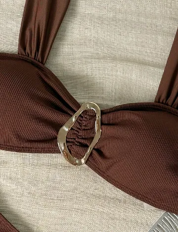 Costum de baie SHEIN, maro