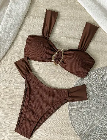 Costum de baie SHEIN, maro