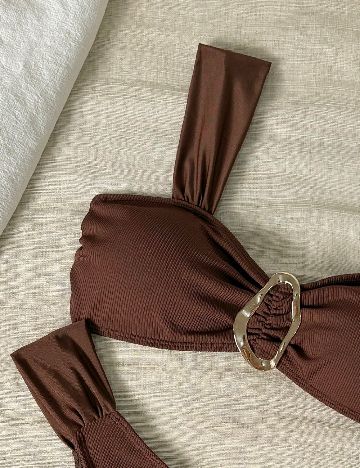 Costum de baie SHEIN, maro