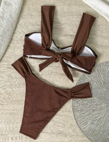 Costum de baie SHEIN, maro