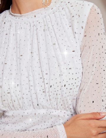 Rochie scurta Anewsta, alb