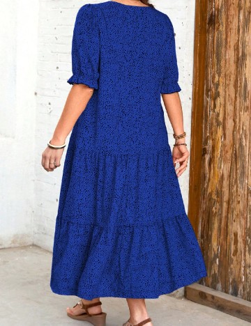 Rochie lunga SHEIN CURVE, albastru