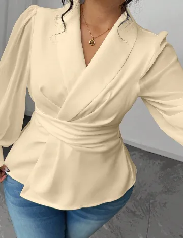 Bluza SHEIN CURVE, crem