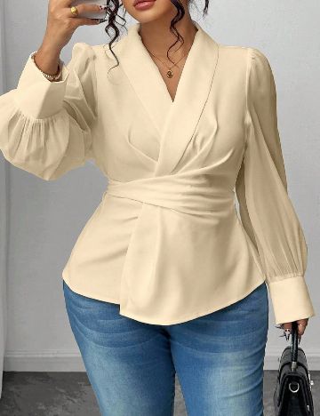 Bluza SHEIN CURVE, crem