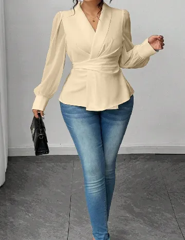 Bluza SHEIN CURVE, crem