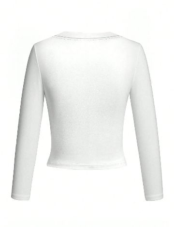 Set bluze 2 bucati SHEIN, alb/bleumarin