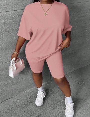 Compleu SHEIN CURVE, roz