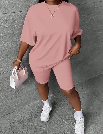 Compleu SHEIN CURVE, roz