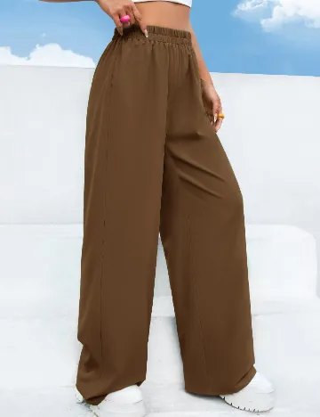Pantaloni SHEIN, maro