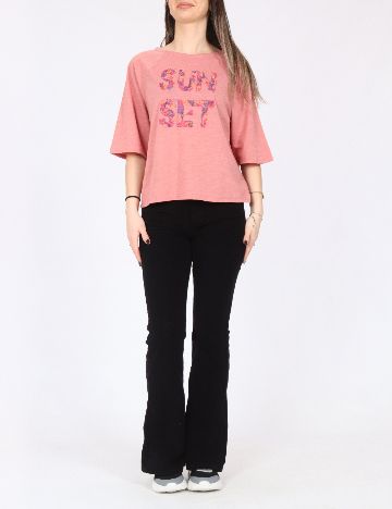 Bluza River Island, roz pudra inchis