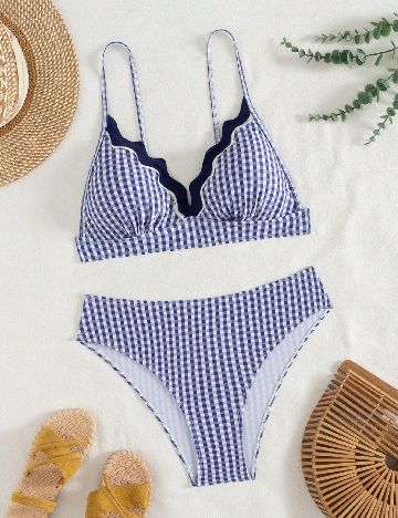 Costum de baie SHEIN, albastru