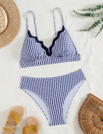 Costum de baie SHEIN, albastru