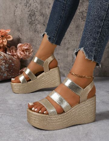 Sandale SHEIN, auriu