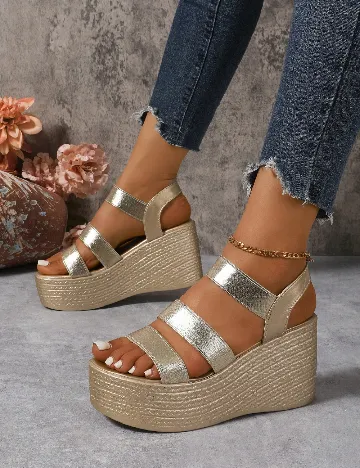 Sandale SHEIN, auriu