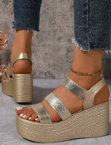 Sandale SHEIN, auriu