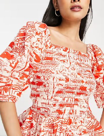 Bluza River Island, rosu/crem