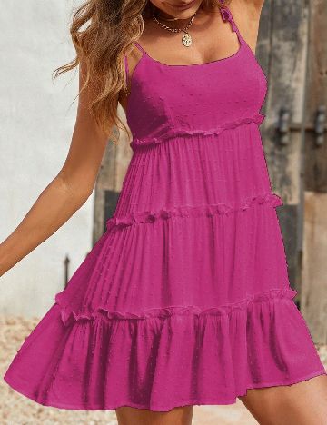 Rochie scurta SHEIN, magenta