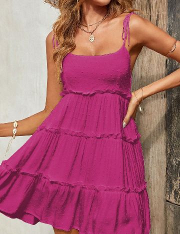 Rochie scurta SHEIN, magenta