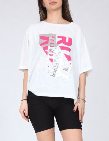 Tricou Oversize River Island, alb