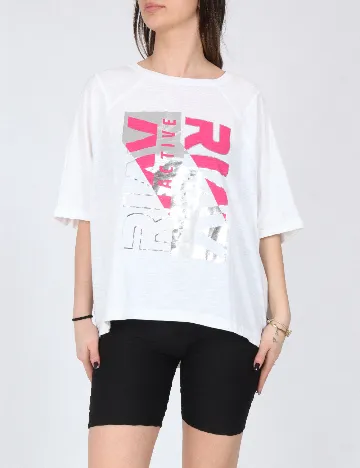 Tricou Oversize River Island, alb