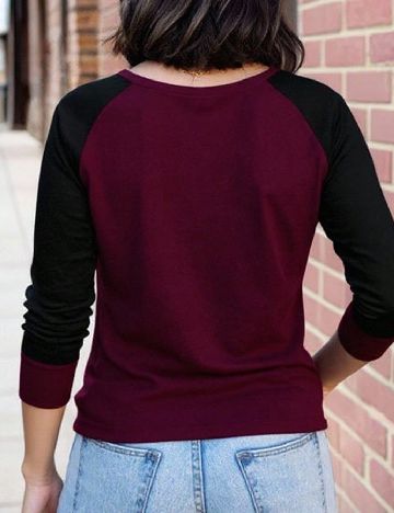 Bluza SHEIN CURVE, pruna