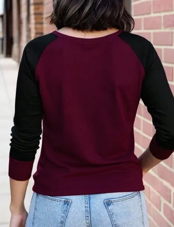 Bluza SHEIN CURVE, pruna