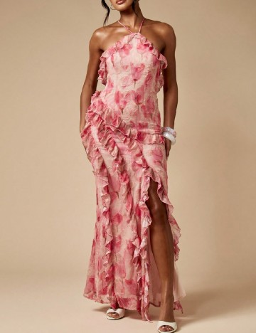 Rochie lunga Missguided, roz