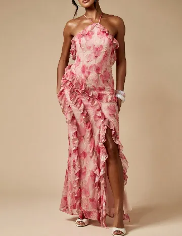 Rochie lunga Missguided, roz