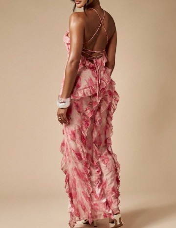 Rochie lunga Missguided, roz