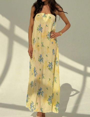 Rochie de plaja SHEIN, galben