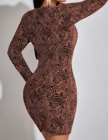 Rochie scurta SHEIN, maro