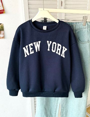 Bluza Shein Kids, bleumarin