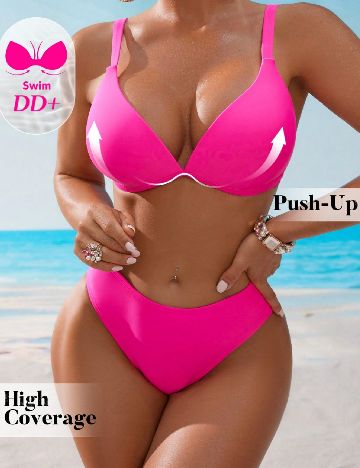 Costum de baie SHEIN, roz