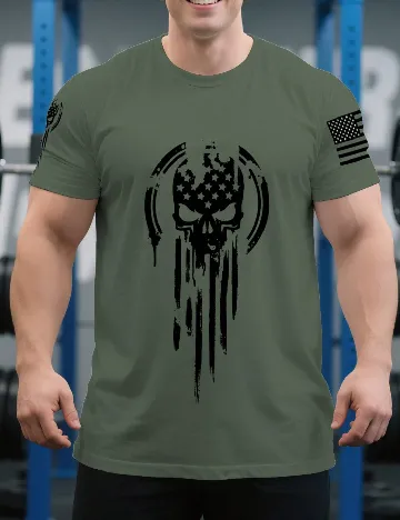 Tricou SHEIN Plus Size Men, verde