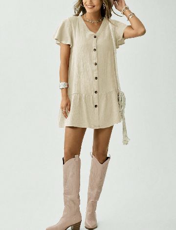 Rochie scurta SHEIN, verde