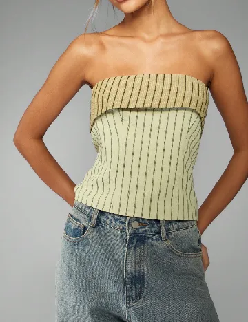 Top Missguided, verde