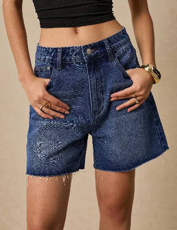 Pantaloni scurti SHEIN, albastru