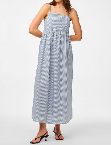 Rochie lunga Pieces, albastru