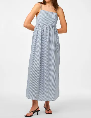 Rochie lunga Pieces, albastru