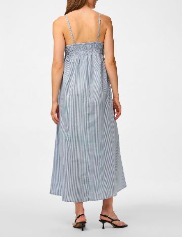 Rochie lunga Pieces, albastru