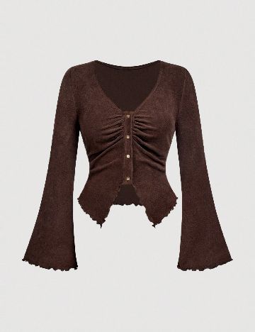 Bluza SHEIN CURVE, maro