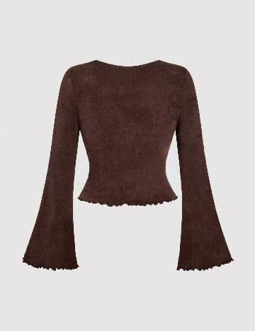 Bluza SHEIN CURVE, maro