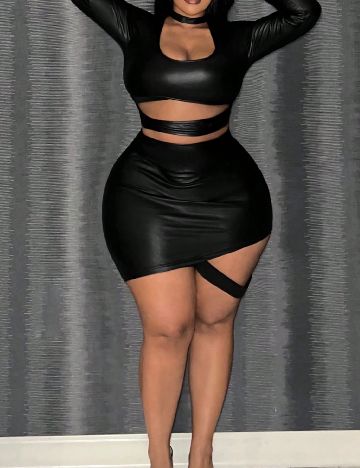 Rochie scurta SHEIN CURVE, negru